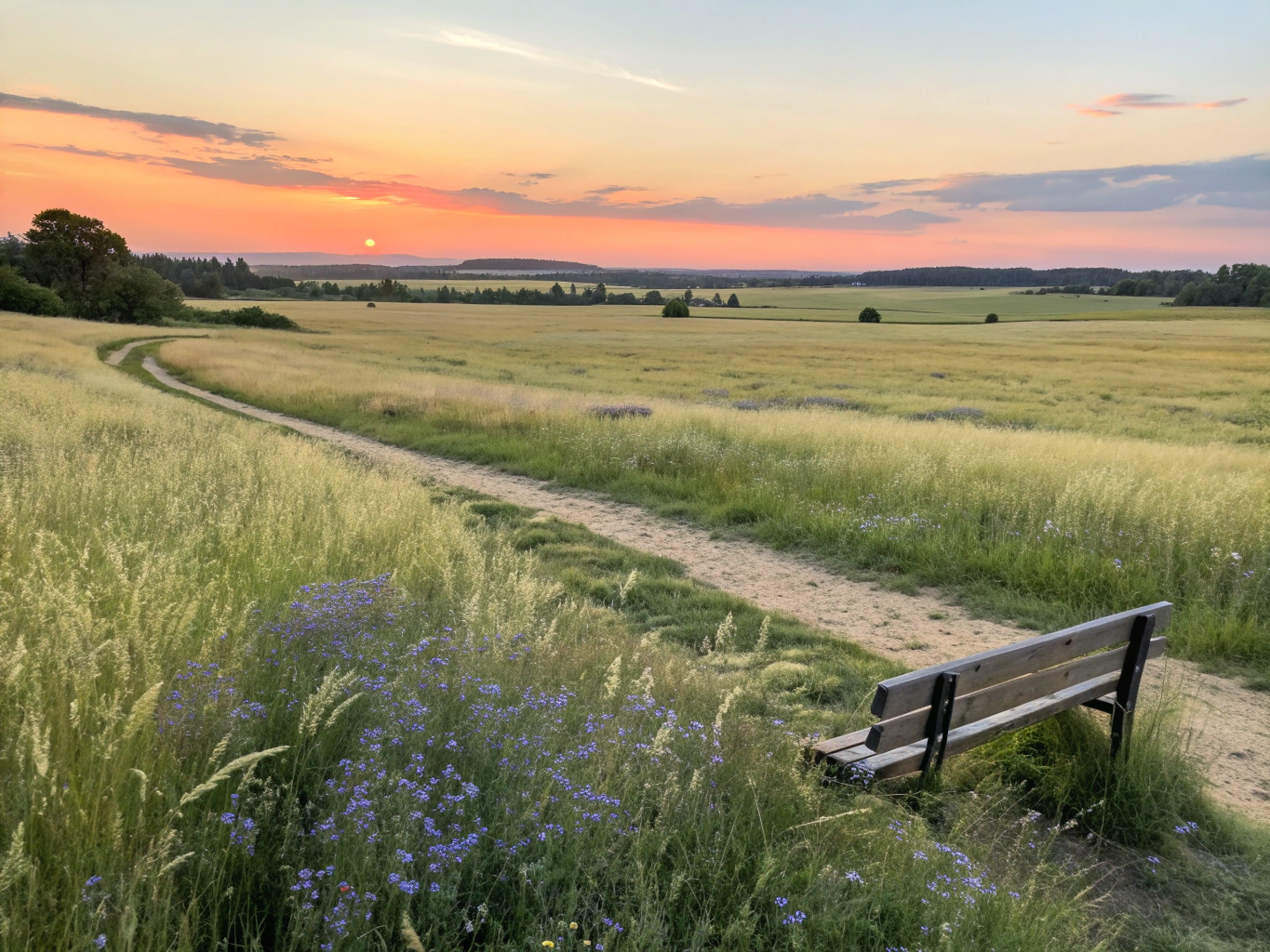 A calm, airy pastoral landscape representing the sanctuary of counseling